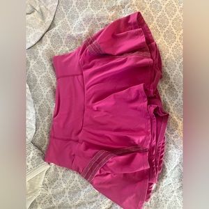 Pleats and Thank You free people skort hot pink